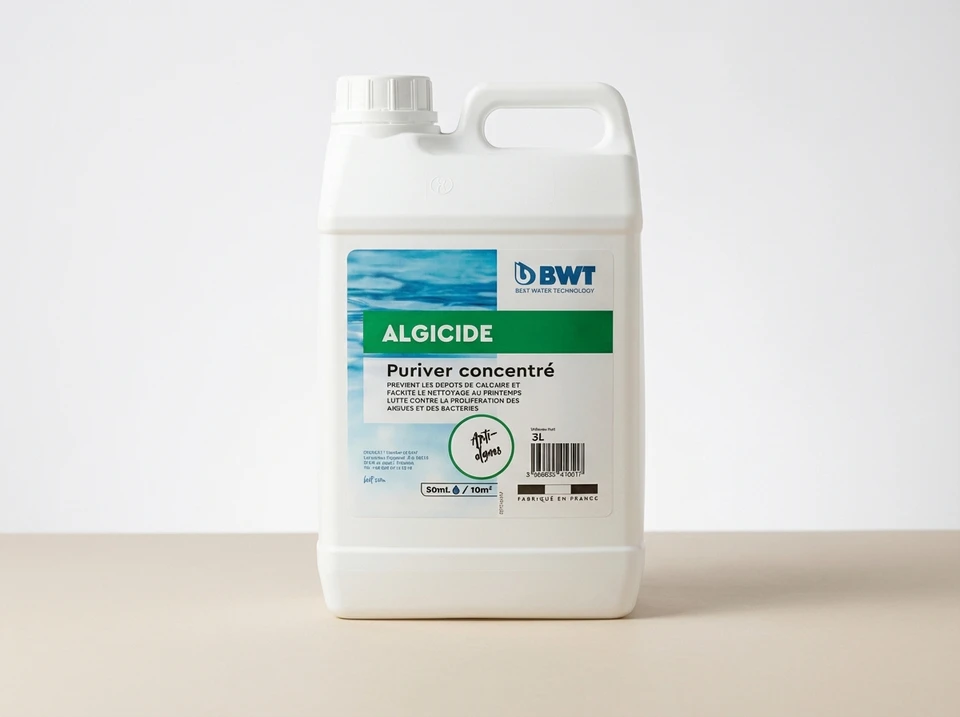 Bidon plastique blanc de 3L, marque BWT (Best Water Technology)